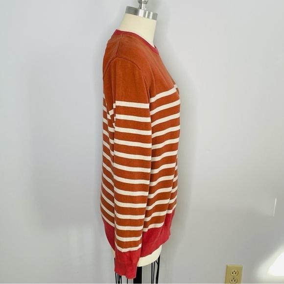 Commune De Paris 1871 Striped Sweater- White Shoulder Buttons- Size Medium - Picture 5 of 8